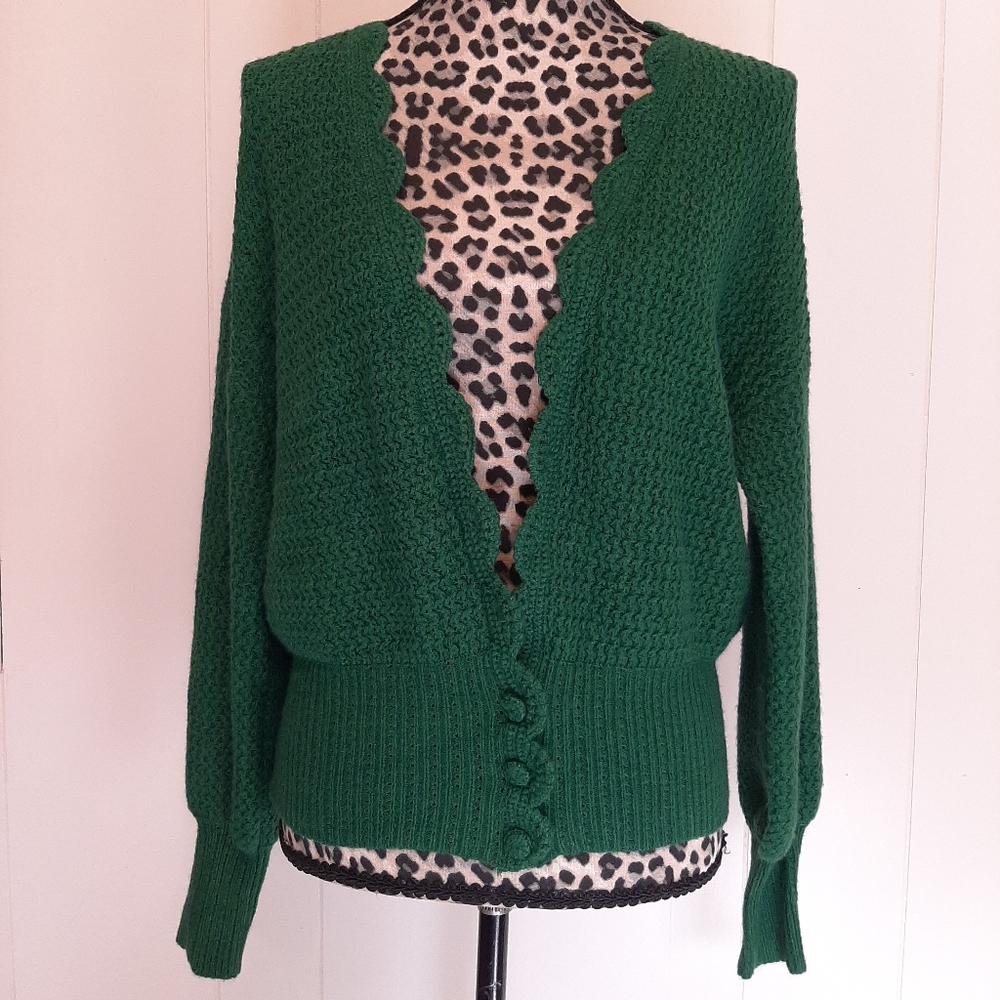 BluIvy Knit Green Cardigan M/L